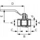 Ferro KFP1 ZAWÓR KUL. WODNY Z RĄCZKA 1/2'' NAKR-NAKR, F-POWER //ZKW-15-WW-R-FER-POWER 10587612 5902194991988