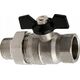 Hydroland ZAWÓR KULOWY WODNY ŚRUBUNEK MOTYL 3/4"" TYTAN W/S // ZKW-20-WS-M-H-TYTAN 10587973 5900308734308