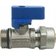 Hydroland Z.KUL.PEX.N ZAWÓR KULOWY Z DŁAWIKIEM MINI PEX 1/2GZX16X1/2" NIEBIESKI // PX-ZKW-MINI-PEX-N 10590009 5900308746844