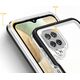 Hurtel Clear 3in1 etui do Samsung Galaxy A22 4G żelowy pokrowiec z ramką czarny 10757590 9145576242636