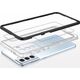Hurtel Clear 3in1 etui do Samsung Galaxy S21+ 5G (S21 Plus 5G) żelowy pokrowiec z ramką czarny 10757595 9145576242841