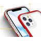 Hurtel Clear 3in1 etui do iPhone 11 Pro Max żelowy pokrowiec z ramką czerwony 10757612 9145576242322