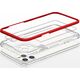 Hurtel Clear 3in1 etui do iPhone 11 Pro Max żelowy pokrowiec z ramką czerwony 10757612 9145576242322
