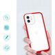 Hurtel Clear 3in1 etui do iPhone 12 żelowy pokrowiec z ramką czerwony 10757617 9145576242384