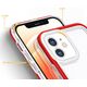 Hurtel Clear 3in1 etui do iPhone 12 żelowy pokrowiec z ramką czerwony 10757617 9145576242384