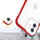 Hurtel Clear 3in1 etui do iPhone 12 żelowy pokrowiec z ramką czerwony 10757617 9145576242384