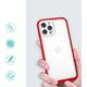 Hurtel Clear 3in1 etui do iPhone 12 Pro Max żelowy pokrowiec z ramką czerwony 10757618 9145576242445
