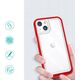 Hurtel Clear 3in1 etui do iPhone 13 mini żelowy pokrowiec z ramką czerwony 10757623 9145576242476
