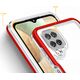 Hurtel Clear 3in1 etui do Samsung Galaxy A12 5G żelowy pokrowiec z ramką czerwony 10757630 9145576242599