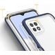 Hurtel Clear 3in1 etui do Samsung Galaxy A22 5G żelowy pokrowiec z ramką niebieski 10757631 9145576242612