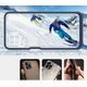 Hurtel Clear 3in1 etui do Samsung Galaxy A22 4G żelowy pokrowiec z ramką niebieski 10757634 9145576242643