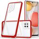 Hurtel Clear 3in1 etui do Samsung Galaxy A42 5G żelowy pokrowiec z ramką czerwony 10757641 9145576242742
