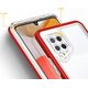 Hurtel Clear 3in1 etui do Samsung Galaxy A42 5G żelowy pokrowiec z ramką czerwony 10757641 9145576242742
