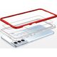 Hurtel Clear 3in1 etui do Samsung Galaxy S21+ 5G (S21 Plus 5G) żelowy pokrowiec z ramką czerwony 10757646 9145576242865