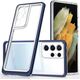 Hurtel Clear 3in1 etui do Samsung Galaxy S21 Ultra 5G żelowy pokrowiec z ramką niebieski 10757650 9145576242889