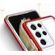Hurtel Clear 3in1 etui do Samsung Galaxy S21 Ultra 5G żelowy pokrowiec z ramką czerwony 10757651 9145576242896