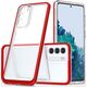 Hurtel Clear 3in1 etui do Samsung Galaxy S22+ (S22 Plus) żelowy pokrowiec z ramką czerwony 10757656 9145576243015