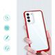 Hurtel Clear 3in1 etui do Samsung Galaxy S22+ (S22 Plus) żelowy pokrowiec z ramką czerwony 10757656 9145576243015