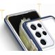 Hurtel Clear 3in1 etui do Samsung Galaxy S22 Ultra żelowy pokrowiec z ramką niebieski 10757659 9145576243039