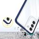 Hurtel Clear 3in1 etui do Samsung Galaxy S22+ (S22 Plus) żelowy pokrowiec z ramką niebieski 10757660 9145576243008