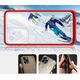 Hurtel Etui Clear 3in1 etui do Samsung Galaxy A73 żelowy pokrowiec z ramką czerwony 10757673 9145576244593