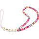 Guess Guess zawieszka GUSTGMPP Phone Strap wielokolorowy różowy/multicolor pink Heishi Beads 10802287 3666339048358