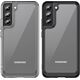 Hurtel Outer Space Case etui do Samsung Galaxy S22+ (S22 Plus) sztywny pokrowiec z żelową ramką czerwony 11101109 9145576248737