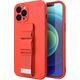 Hurtel Rope Case silikonowe etui ze smyczą torebka smycz pasek do Samsung Galaxy A33 5G czerwony 11101172 9145576246856