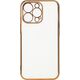 Hurtel Lighting Color Case etui do Samsung Galaxy A13 5G żelowy pokrowiec ze złotą ramką biały 11114487 9145576253090