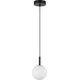 Lampa wisząca Sigma Czarna lampa wisząca Gama mleczna kula do jadalni nad stół 11204330 5907554419980