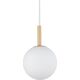 Lampa wisząca Sigma Złota lampa wisząca Gama mleczna kula nad stół do jadalni 11204334 5905143280003