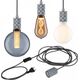 Lampa wisząca Paulmann Lampa wisząca z wyłącznikiem Neordic Tilla max.20W E27 szary-aluminium 230V 11221323 4000870784372