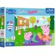 Trefl Puzzle 60 elementy Super Shape XXL Świnka Peppa Zabawy z braciszkiem 11240149 5900511500110