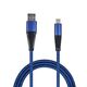 Kabel USB 2GO USB-A - USB-C 1 m Niebieski (795950) 11261258 4010425959506