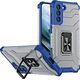 Hurtel Crystal Ring Case Hybrydowe Etui + Magnetyczny Uchwyt Samsung Galaxy S22+ Niebieski 11264140 9145576243190