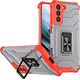 Hurtel Crystal Ring Case Hybrydowe Etui + Magnetyczny Uchwyt Samsung Galaxy S22+ Czerwony 11264145 9145576243183