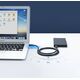 Kabel USB Ugreen USB-A - USB-A 3 m Czarny (90576) 11540342 6957303895762