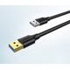 Kabel USB Ugreen USB-A - USB-A 3 m Czarny (90576) 11540342 6957303895762