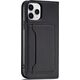 Hurtel Magnet Card Case etui do iPhone 12 pokrowiec portfel na karty kartę podstawka czarny 11542283 9145576250747