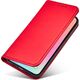 Hurtel Magnet Card Case etui do iPhone 13 Pro Max pokrowiec portfel na karty kartę podstawka czerwony 11542300 9145576251010