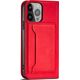 Hurtel Magnet Card Case etui do iPhone 13 Pro Max pokrowiec portfel na karty kartę podstawka czerwony 11542300 9145576251010