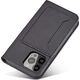 Hurtel Magnet Card Case etui do iPhone 13 Pro Max pokrowiec portfel na karty kartę podstawka czarny 11542301 9145576250983