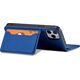 Hurtel Magnet Card Case etui do iPhone 12 Pro pokrowiec portfel na karty kartę podstawka niebieski 11542306 9145576250792