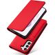 Hurtel Magnet Card Case etui do Samsung Galaxy S22+ (S22 Plus) pokrowiec portfel na karty kartę podstawka czerwony 11542330 9145576251331