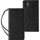 Hurtel Magnet Strap Case etui do iPhone 12 pokrowiec portfel + mini smycz zawieszka czarny 11542338 9145576250068