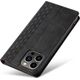 Hurtel Magnet Strap Case etui do iPhone 12 Pro Max pokrowiec portfel + mini smycz zawieszka czarny 11542350 9145576250143