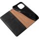 Hurtel Magnet Strap Case etui do iPhone 12 Pro Max pokrowiec portfel + mini smycz zawieszka czarny 11542350 9145576250143