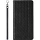 Hurtel Magnet Strap Case etui do iPhone 12 Pro Max pokrowiec portfel + mini smycz zawieszka czarny 11542350 9145576250143