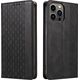 Hurtel Magnet Strap Case etui do iPhone 12 Pro Max pokrowiec portfel + mini smycz zawieszka czarny 11542350 9145576250143