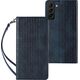 Hurtel Magnet Strap Case etui do Samsung Galaxy S22+ (S22 Plus) pokrowiec portfel + mini smycz zawieszka niebieski 11542387 9145576250631